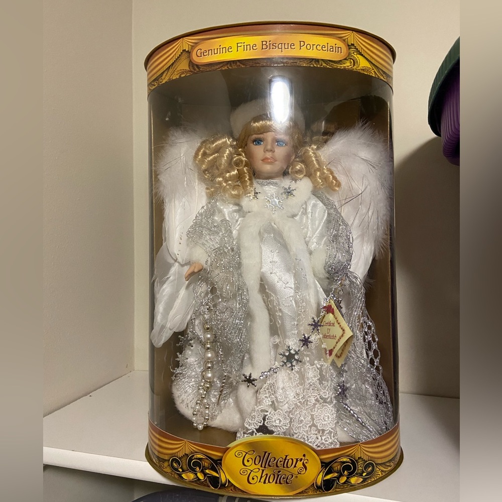 Collectors choice winter porcelain doll